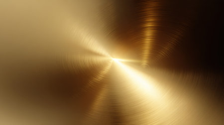 This abstract image features radiant golden light flowing through a silky smooth golden backdrop, evoking feelings of elegance and sophistication ideal for artistic projects.の素材