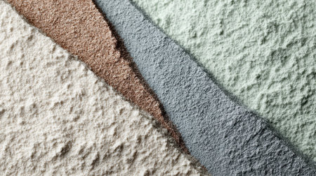 Discover a captivating array of natural powders showcasing diverse textures and colors. Ideal for artistic projects, backgrounds, and creative designs.の素材