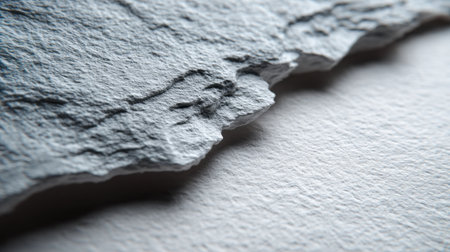 This close-up image showcases a textured gray rock surface with intricate details and subtle shadows, ideal for backgrounds in artistic projects or nature-themed designs.の素材