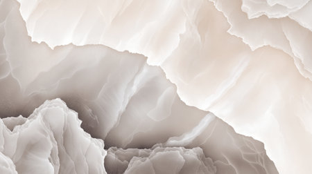 Elegant abstract marble texture featuring soft beige and cream tones with flowing lines. Ideal for backgrounds, artistic projects, or modern designs.の素材