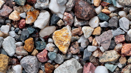 Discover a striking collection of colorful diverse natural stones and pebbles, perfect for enhancing backgrounds in creative and decorative projects or inspired designs.の素材