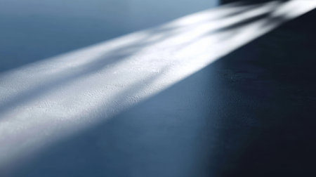 Artistic representation showcasing the delicate interplay of light and shadow on a smooth surface, evoking tranquility and a serene ambiance. Ideal for design projects.の素材