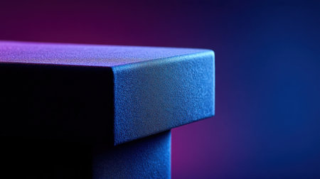 A close-up image capturing the detailed texture of a surface, enhanced by soft lighting in shades of blue and purple, ideal for art and design projects.の素材