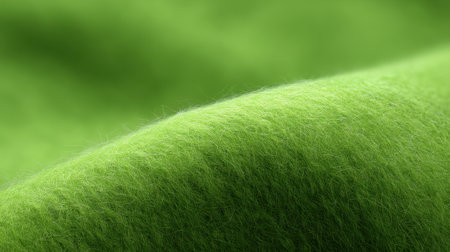 This image showcases a close-up shot of soft green fabric, highlighting its texture and natural fibers. Ideal for design projects focusing on modern aesthetics and home decor.の素材