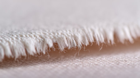 This close-up image showcases a textured fabric with intricate details of soft fibers and delicate weaves, perfect for design projects, textiles, and creative inspiration.の素材