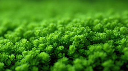 Explore the beauty of a lush green moss carpet covering the ground, showcasing rich textures and the vibrant shades of green that define peaceful natural landscapes.の素材