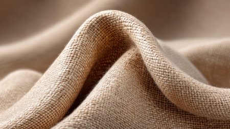A detailed close-up image of a smooth, neutral beige fabric showcasing its soft texture, perfect for various design projects and background applications.の素材