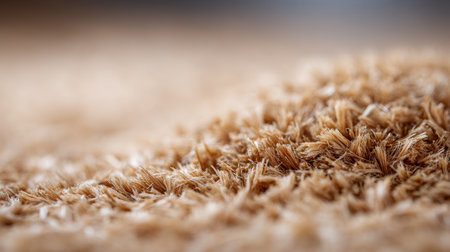 This close-up image showcases a soft, textured surface of beige textile material, highlighting delicate fibers and a natural color palette ideal for various design projects.の素材