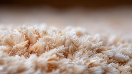 A close-up view of a soft textured fabric showcasing intricate fibers and a warm color palette, perfect for home decor, fashion design, and upholstery projects.の素材