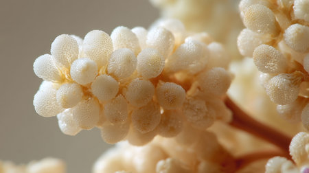 A stunning close-up image reveals delicate white coral branches, emphasizing fine textures and intricate patterns found in the marine ecosystem. Perfect for nature enthusiasts.の素材