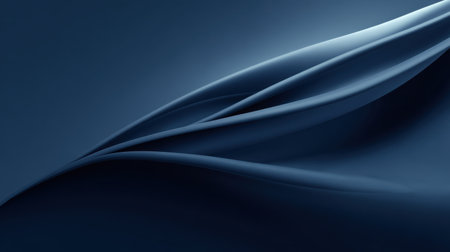Discover the calming beauty of elegant flowing waves in deep blue tones that create a sophisticated and serene atmosphere ideal for modern design projects.の素材