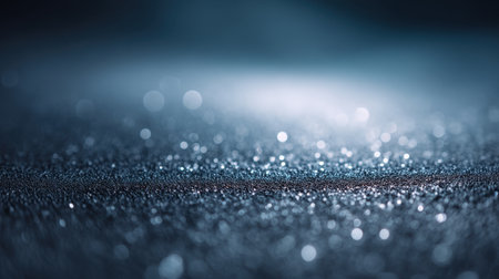 A captivating soft blue background featuring shimmering glitter and a beautiful bokeh effect. Perfect for abstract themes, modern design, and artistic projects.の素材