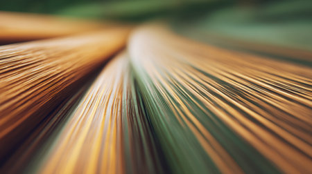 A stunning close-up image showcasing smooth lines and rich textures in vibrant green and golden tones, capturing the beauty of nature in an abstract form.の素材