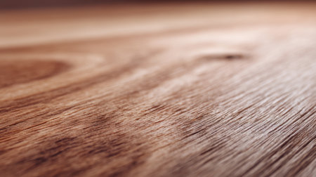A striking close-up of a smooth wooden surface reveals intricate grain patterns and textures, ideal for various design and crafting projects in contemporary and rustic aesthetics.の素材
