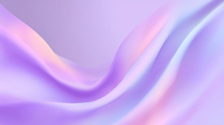 Beautiful flowing fabric in pastel purple tones creates a serene and elegant texture. Ideal for modern design projects or as a captivating abstract background.の素材
