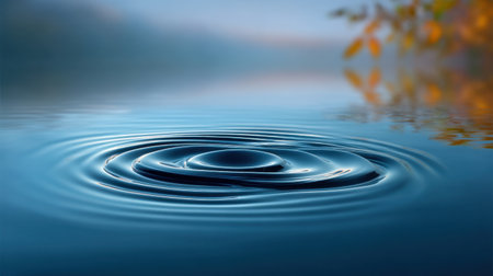 A serene view of water featuring soft ripples extends across the surface, capturing the peaceful essence of nature. Ideal for themes of relaxation and meditation.の素材