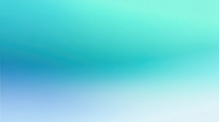 This soft abstract gradient background features a harmonious blend of light teal, aqua, and white tones. Ideal for design projects, wallpapers, or digital art.の素材