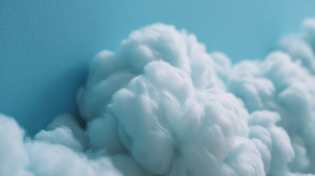 This image of soft blue clouds offers a calming and soothing aesthetic, perfect for creative projects, backgrounds, and dream-inspired designs, enhancing any environment.の素材