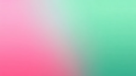 This vibrant gradient background features a harmonious blend of soft pink and tranquil green tones, perfect for various modern design projects and creative uses.の素材