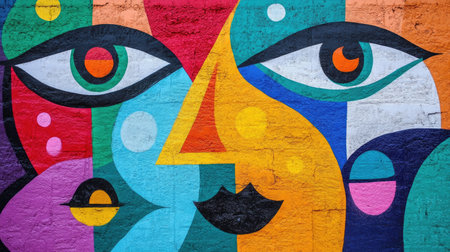 Abstract patterns in street artの素材