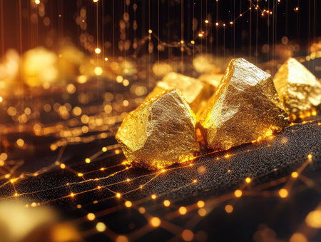 Digital gold investment tracker, with real-time market updates and portfolio analysisの素材