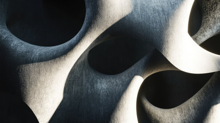 Abstract shapes cast by shadowsの素材