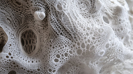 Intricate patterns formed by lace or fabricの素材