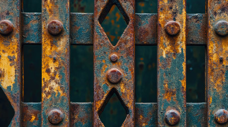 Abstract textures created by metal railingsの素材