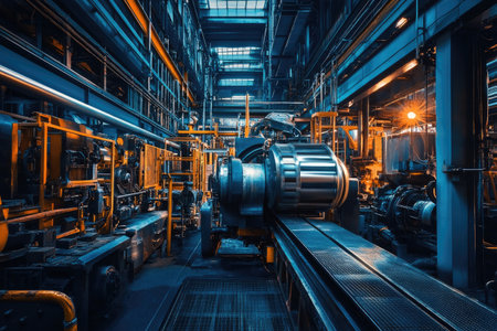 Robotics handling heavy-duty industrial tasks, improving efficiency and precision in productionの素材