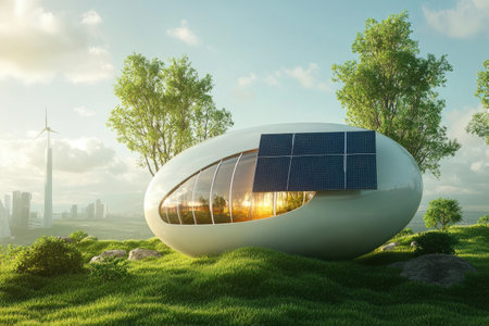 Low-energy technology devices, designed to be highly efficient and sustainable, reducing power consumptionの素材