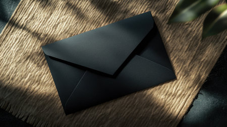 A high-end envelope printing service, offering luxurious finishes like matte, gloss, and metallic, perfect for premium mailingsの素材
