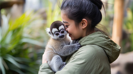 A zoo day event featuring seasonal attractions, live performances, and a chance for visitors to meet baby animals up closeの素材