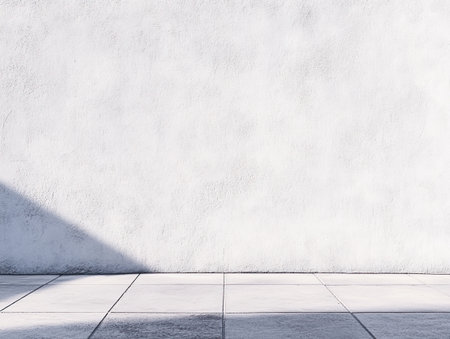 Isolated image of a white wall texture, clean and smooth surfaceの素材
