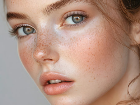 Fresh skin makeup, soft and natural look, radiant complexionの素材