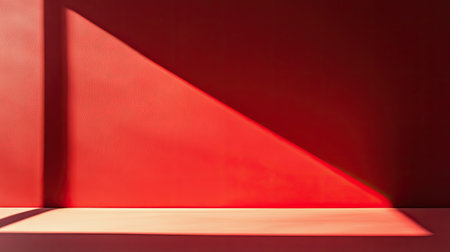 Copy space on a bold red background, great for attention-grabbing headlines or sale announcementsの素材