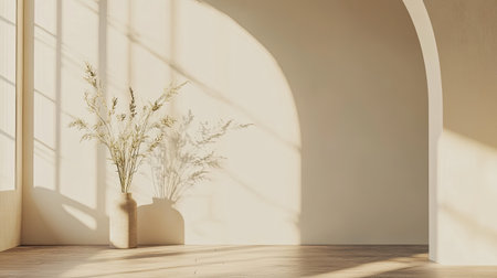 Copy space for advertisement, featuring a neutral backdrop and ample room for contentの素材