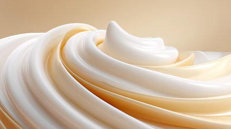Beautiful swirls of creamy white and light beige create an elegant texture that enhances beauty and culinary themes. Ideal for creative projects and designs.の素材