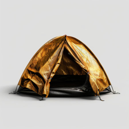 This vibrant gold camping tent offers a stylish and durable shelter for outdoor adventures. Perfect for hiking trips and nature explorations, it combines comfort with practicality.の素材