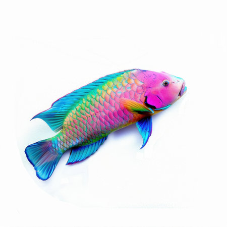 A vibrant tropical fish with stunning colors and patterns swimming gracefully, showcasing the beauty of marine life and the rich biodiversity in our oceans.の素材
