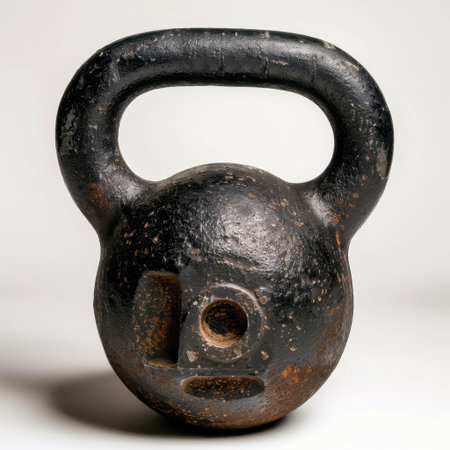 This cast iron kettlebell is designed for strength training and fitness enthusiasts, ideal for home gym workouts and enhancing overall physical performance.の素材