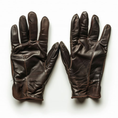 Stylish brown leather gloves perfect for winter. Offers warmth and comfort while enhancing any outfit. Ideal for outdoor activities and everyday use.の素材