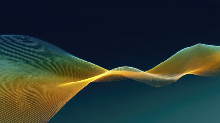 Explore this abstract image featuring fluid curves and vibrant colors that evoke energy and modernity, perfect for various design and background applications.の素材