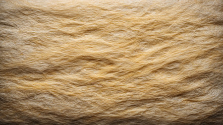 This image showcases a soft, fluffy natural surface texture in warm beige tones, ideal for use as backgrounds in design, textiles, and creative projects.の素材