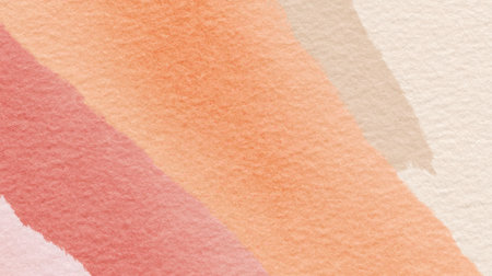 Soft and gentle abstract watercolor texture blends hues of peach, pink, and beige, ideal for art projects, creative designs, and modern backgrounds.の素材