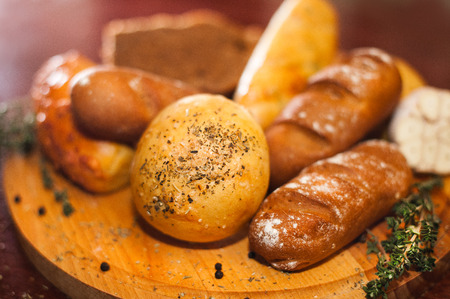 plate with bread
