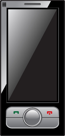 mobile phone isolalted on white. Own designのイラスト素材