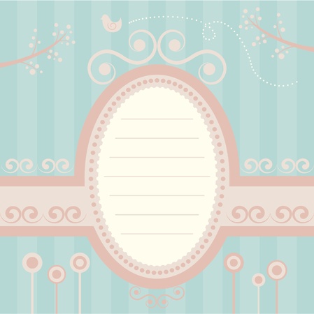 retro frameのイラスト素材