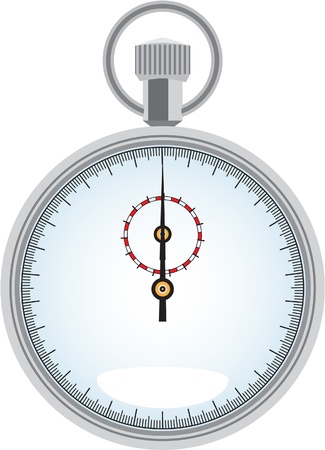 stopwatch isolated on whiteのイラスト素材