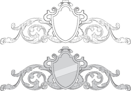 Baroque coat of armsのイラスト素材