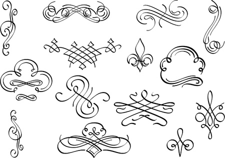 Perfect design elements for your nice artworkのイラスト素材